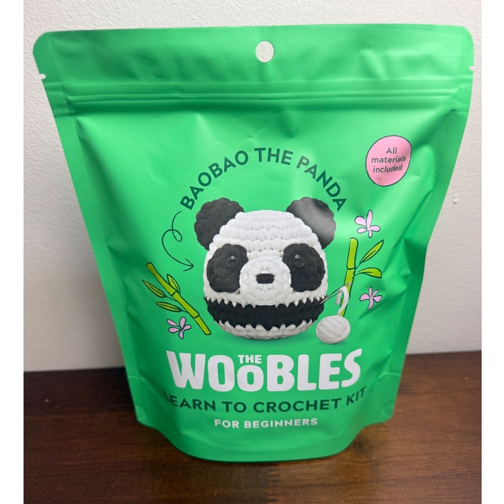 The Woobles Baobao‎ the Panda Learn to Crochet Kit for Beginners New DIY Craft